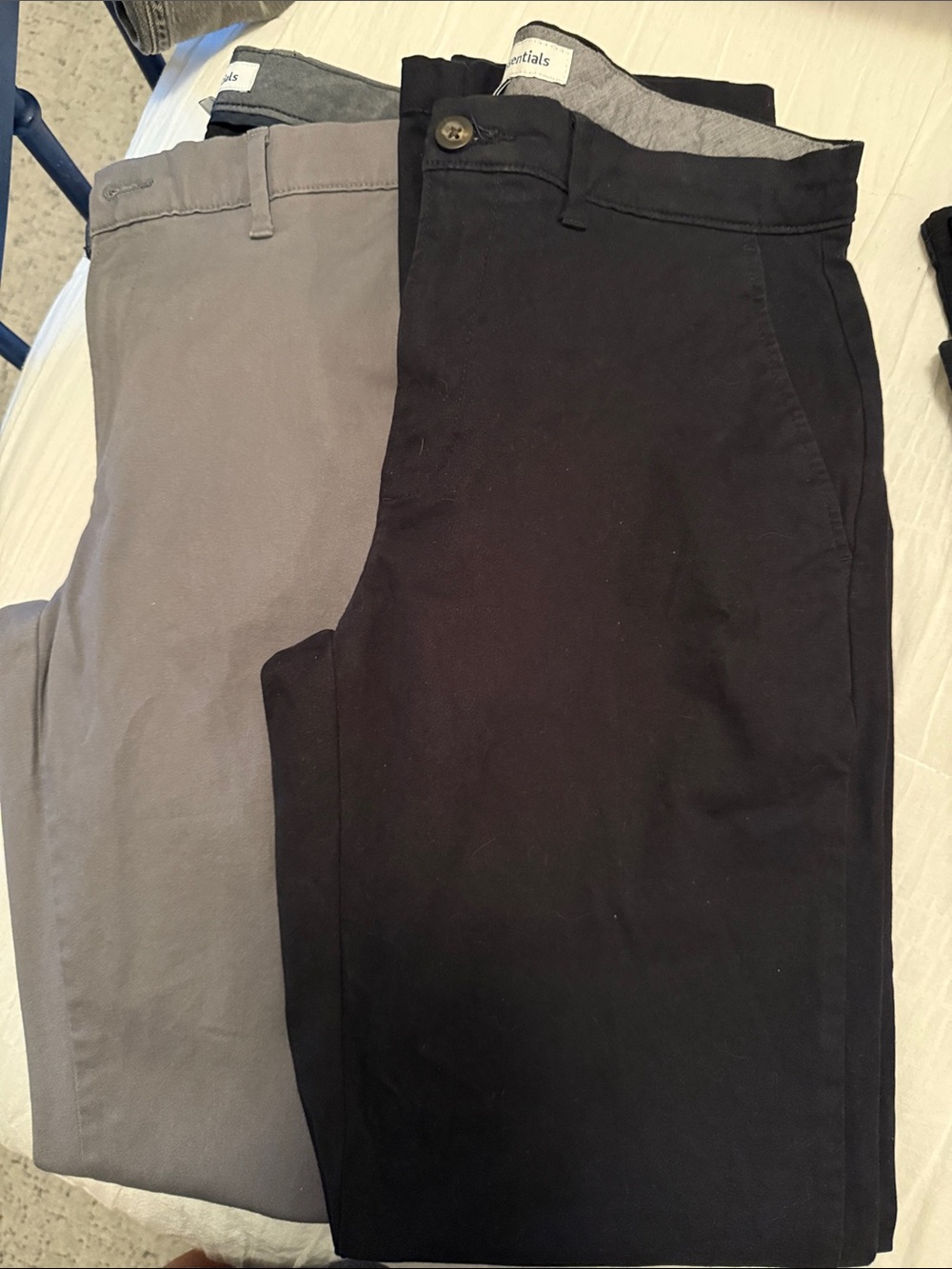 Mason Essentials Men’s Chinos in Black and Gray